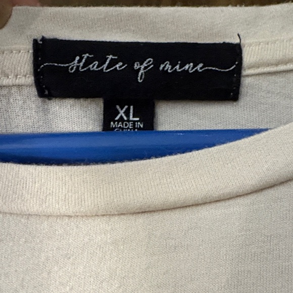 Simply Southern Cream Long Sleeve Tee with Fall Text - Picture 2 of 3